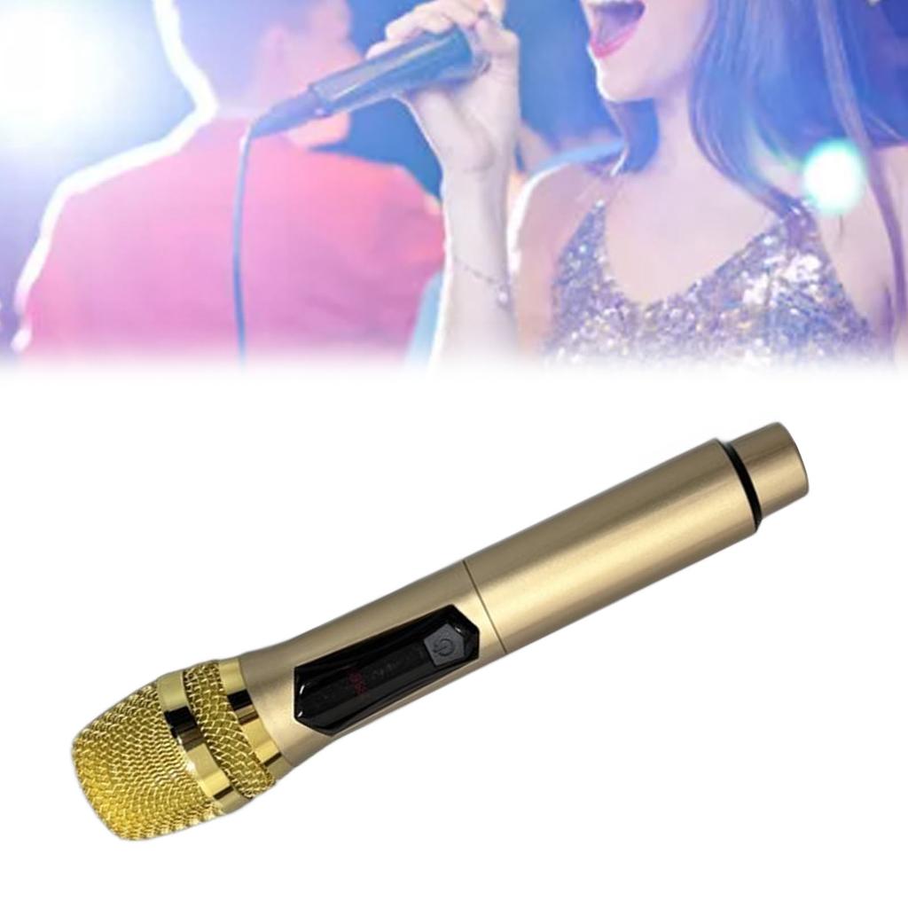Home Wireless Microphone 1 for 1 30Hz To 20KHz Handheld Microphone with LED Screen for Outdoor Home Conference