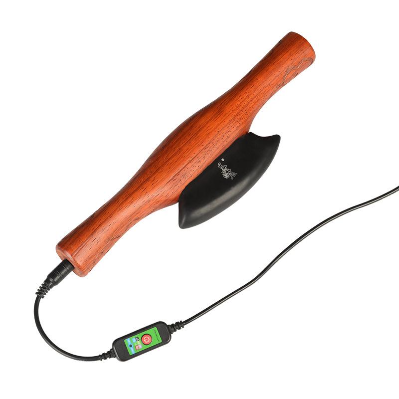 Electric Heating Natural Stone needle Guasha Board Gua Sha SPA Body Massager Scraching Body Scraping with Temperature adjustment