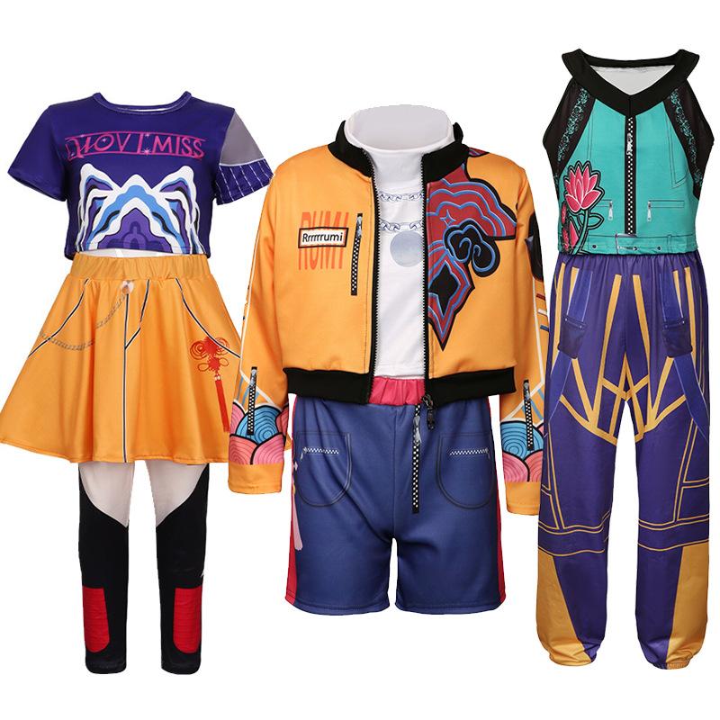 Fashion KPOP Witch Hunters COS Anime Performance Costume Set - Mizoie Set