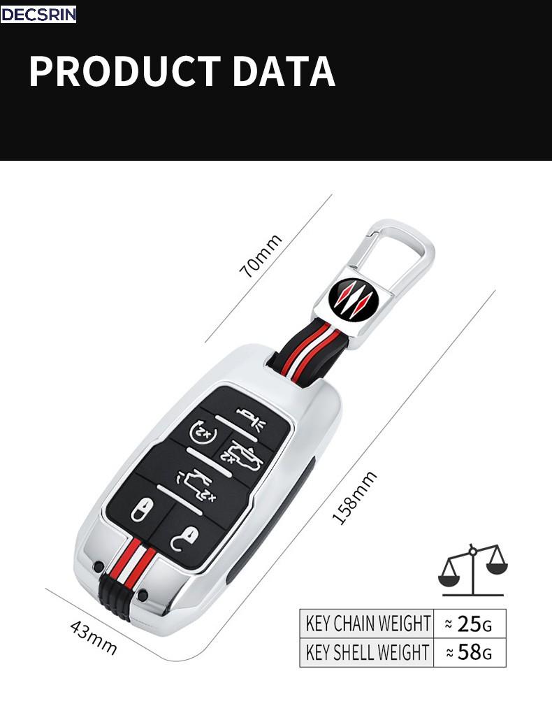 3/4/5/6 Buttons Car Remote Key Case Cover Shell Fob For Dodge RAM 1500 2500 3500 4500 5500 Pickup 2019 2020 2025 2025 Accessory