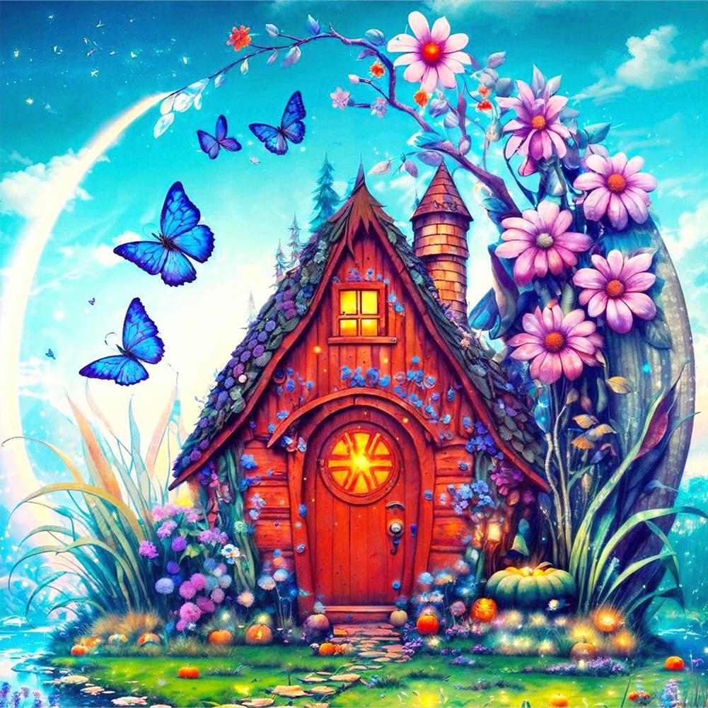 5D DIY Full Round Drill Diamond Painting Tranquil Landscape Kit Home Decoration