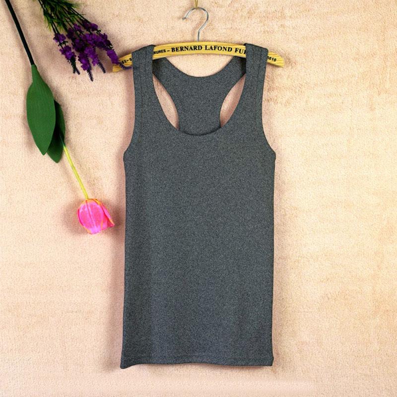 Damen Baumwoll Racerback Tanktop Hochelastisch Figurbetont Slim Fit Rückenfrei Lässig Urban Style Übergröße Layering Essential Innen- und Oberbekleidung