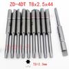 V-05T NK4DT T4x1.8x44 T3 T5 T6x44 Torx Bits with Half-round Tail & Missing Plum Blossom Driver