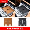 For Zeekr 9X 2025 2026 Center Console Wireless Charging Suede Decor Sticker Anti-scratched Sticker Accessories