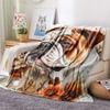Bulldog Print Flannel Blanket, High quality Comfortable for All Seasons, Home Decor, Warmth and Comfort, Perfect for Christmas Gifts