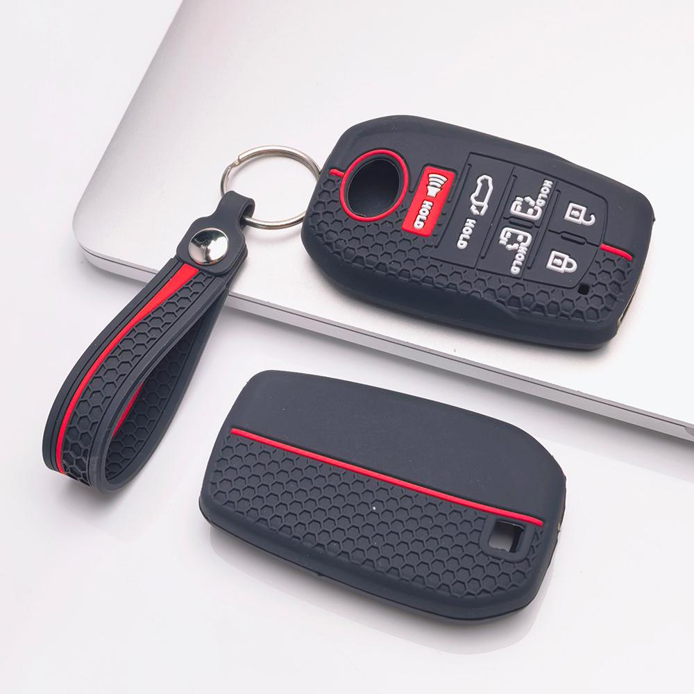 Funda de Silicona Premium tipo Panal para Llave Inteligente llavero Compatible Toyota Sienna Highlander Venza Grand Highlander Protector Anti-arañazos Antigolpes