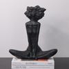 Black and White Minimalist Girl Sculptures for Living Room Decor – Special Offer