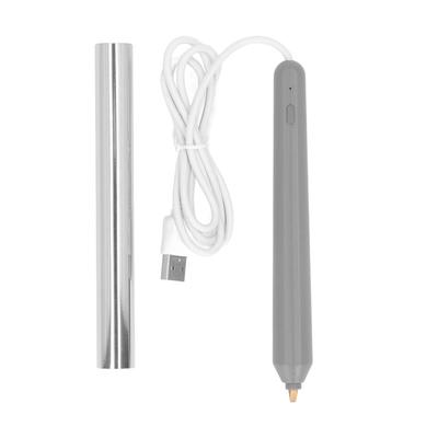 Hot Foil Pen USB Heat Foil Stamping Embossing Pen ABS Crafting Tool for Drawing Writing Silver