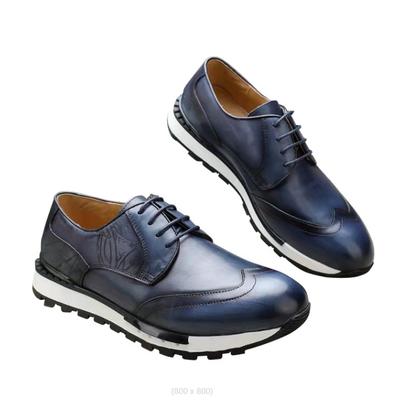 Spring New Men's Business Casual Shoes Real Leather Shoes British Lace-up Cowhide Men's Shoes Zapatos Sapat A7