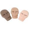 3pcs Lash Mannequin Head with Replaceable Eyelid Reusable Eyelash Extension Mannequin for Practice