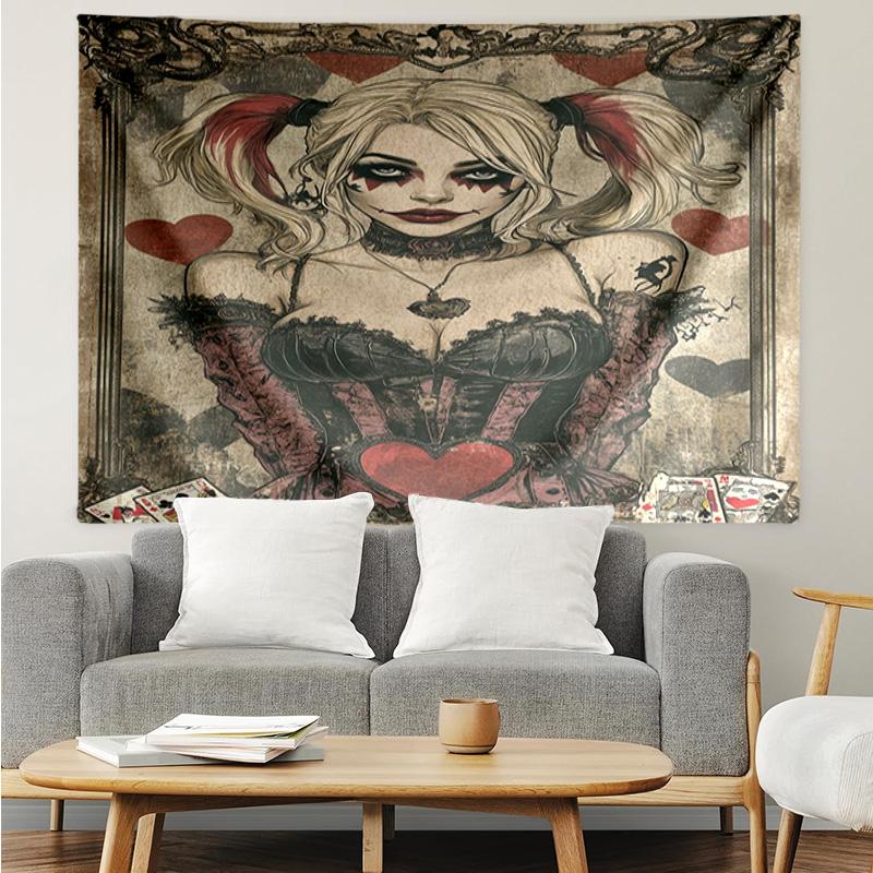 Jo-ker Floral Portrait Tapestry Hanging for Bedroom,Livingroom, Playroom,Decor Art Room Wall Tapestry Holiday and Birthday Gifts
