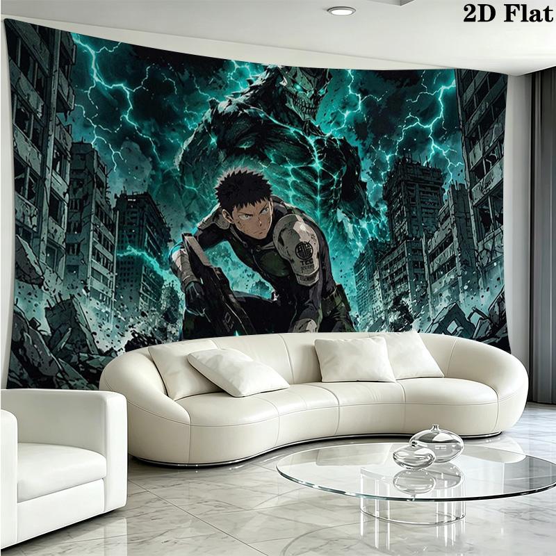 Kaiju No 8 Wall Tapestry Aesthetic Wall Hanging Printed Fabric Blanket Decorative Tapestries for Bedroom Living Room Home Decor
