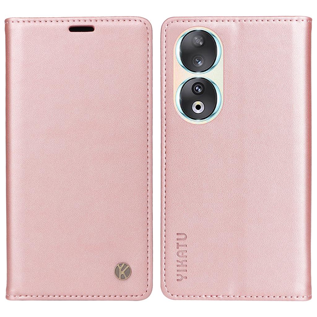 YIKATU YK-001 For Honor 90 Case Stand Leather Phone Cover Strong Magnetic Closure