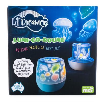 Proyector de luz giratorio Lil Dreamers Lumi-Go-Round (Oceano)