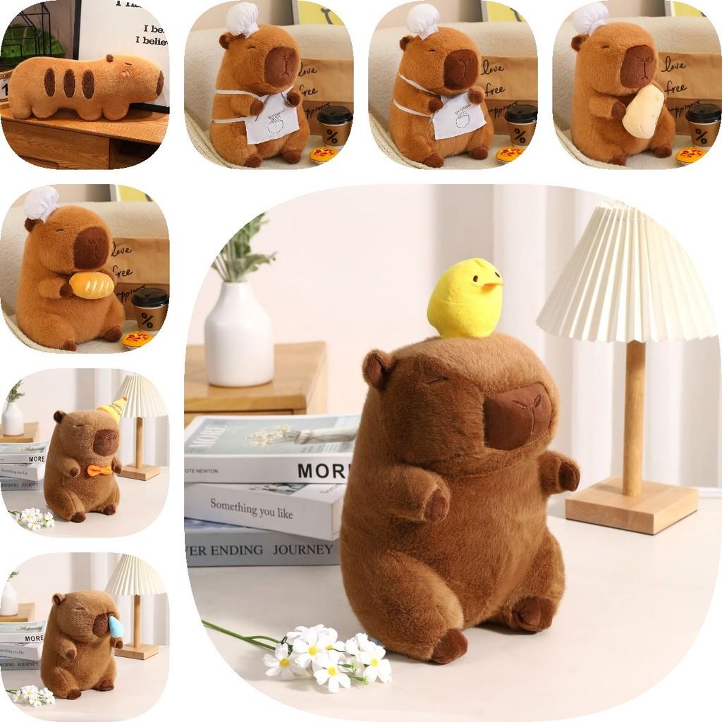 Adorable Capybara Plush Toy Creative Cute Animal Doll Soft Pp Cotton Material Birthday Gift