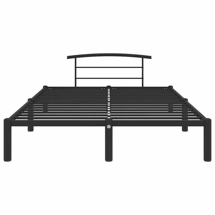 Cadre de lit - MAISON EXCLUSIVE - 120x200 cm - Noir - Métal - Sommier à lattes