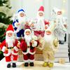 30cm Cute Santa Claus Doll Standing Santa Claus Statue 2025 Xmas Tree Ornament Christmas Decor Home Navidad Gift New Year 2026