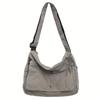4-Color Large Capacity Canvas Crossbody Hobo Bag - Durable, Adjustable, Trendy Sling