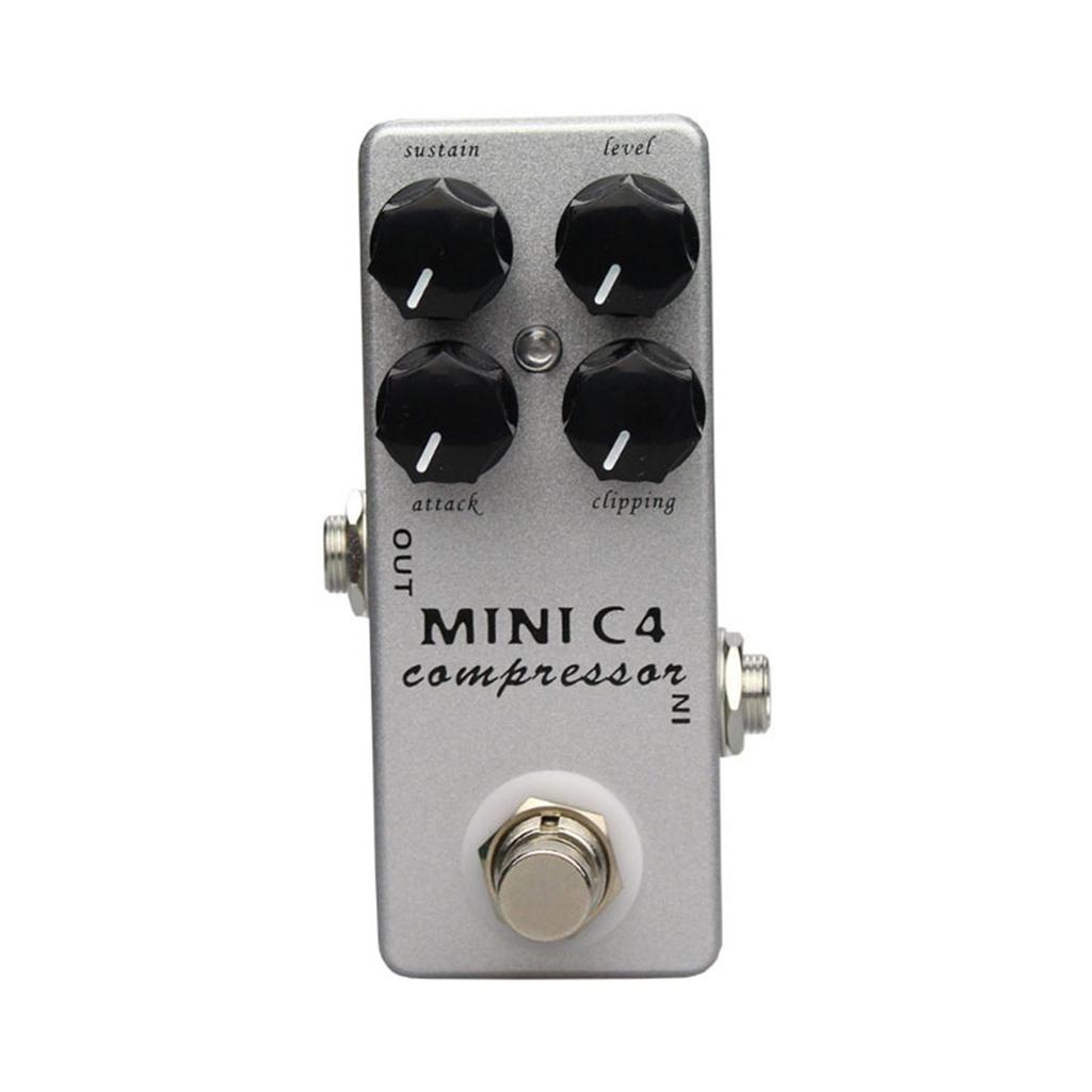 True Bypass C4 Compressor Bass Guitar Effect Pedal Overdrive 4 Modes Effector Guitar Effect Pedal Guitar Part Enduring
