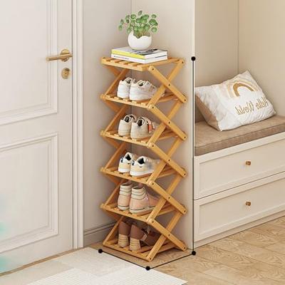 [XINYINLW] Slim Shoe Rack, No Assembly Required, Shoe Storage, Shoe Cabinet, Shoe Shelf, Shoe Storage, Fully Assembled, Entryway Storage, Foldable, Sp