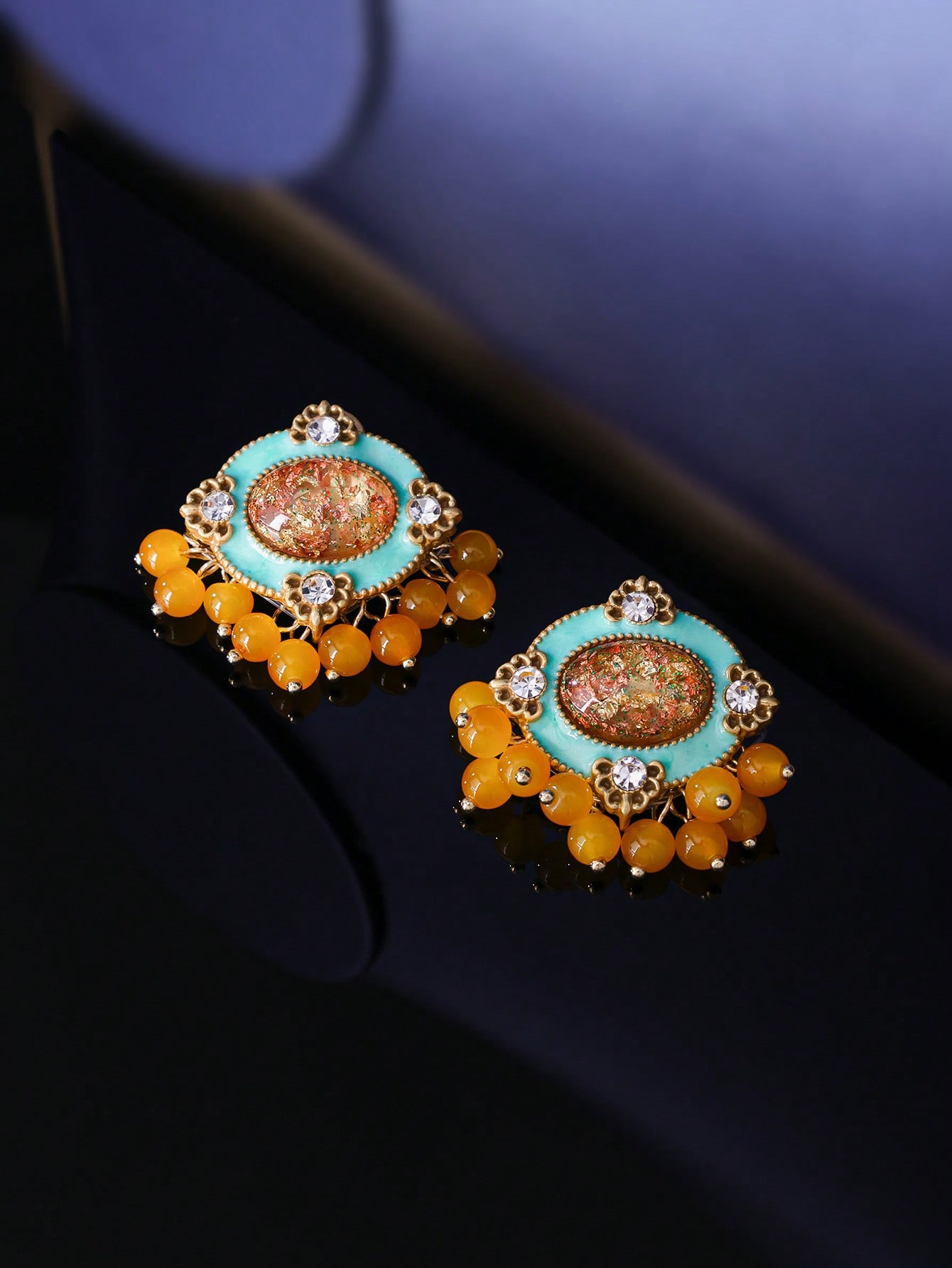 

Модные серьги-подвески для женщин оранжевый