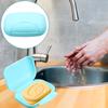 Blue Large Portable Soap Dish Lockable Travel Soap Box Holder Creative Sealed Case for Home Hiking Camping Use