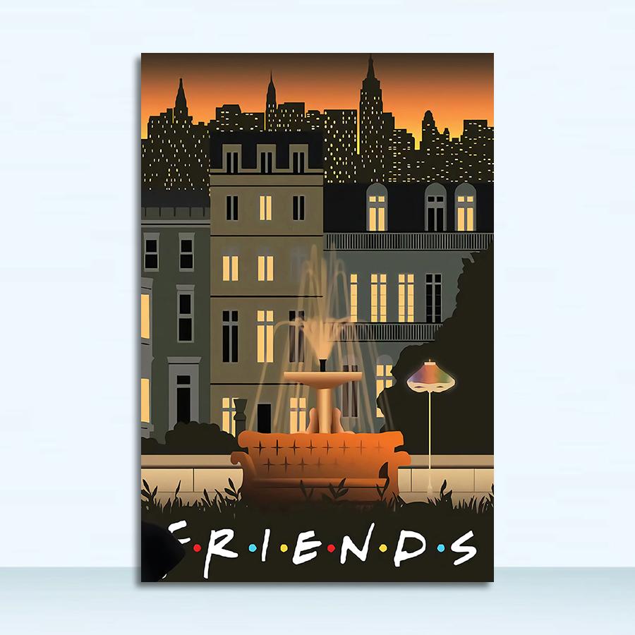 

Art Quotes Funny Poster Paintings Classic Print Wall Pictures Home Decor Friends TV Show Decoracion Friends Poster Canvas Wall