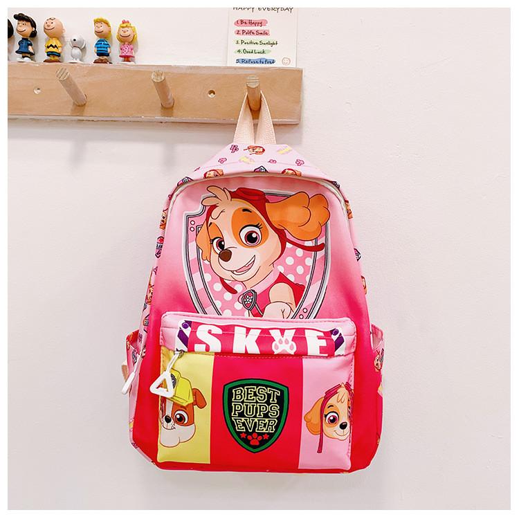 And Fun Colorful Kids Nylon Backpack For School With Paw Patrol Design