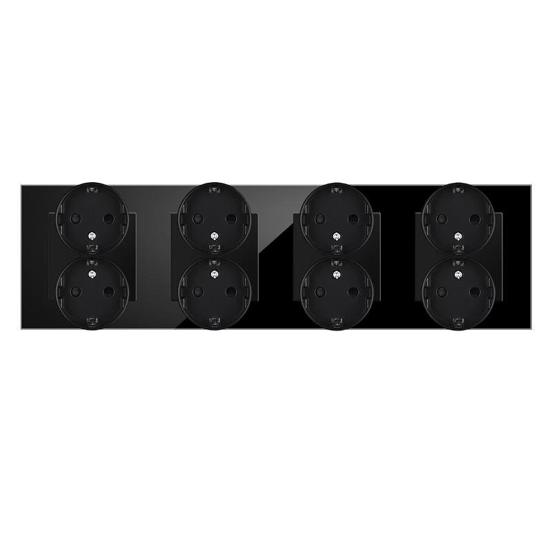 Tuya WiFi Smarter Lichtschalter mit Wand-Touch, Kompatibel mit Alexa und Google Assistant.