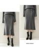 2025 Autumn/Winter Women's Cashmere Sweater & Slimming Knit Midi A-Line Skirt Set