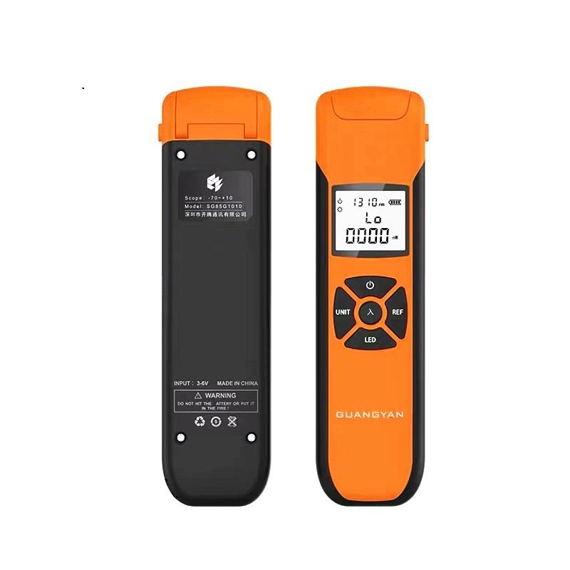 G10 High Precision Optical Power Meter FTTH Fiber Optic Power Meter with Flash Light OPM FC/SC/ST Rechargeable Battery