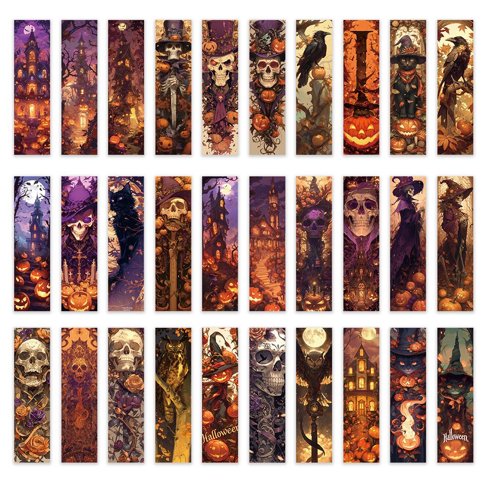 

32pcs, Halloween bookmarks, back-to-school season, Christmas, Halloween, Teacher s Day, suitable for readers and birthday gifts