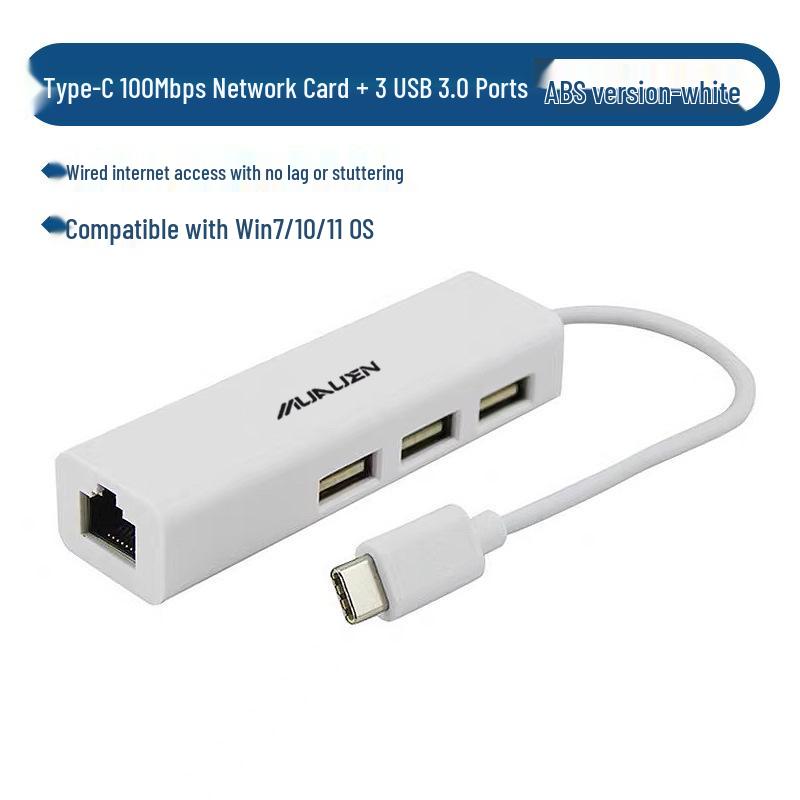 Driver-Free Type-C to RJ45 Gigabit Ethernet Adapter