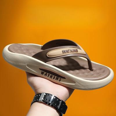 Chanclas de hombre para verano, exteriores, suela gruesa, zapatos de playa para hombre, chanclas de suela blanda, sandalias para parejas