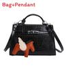 Classic Pu Snake Skin Crossbody Bag With Lock Closure For Daily Urban Use