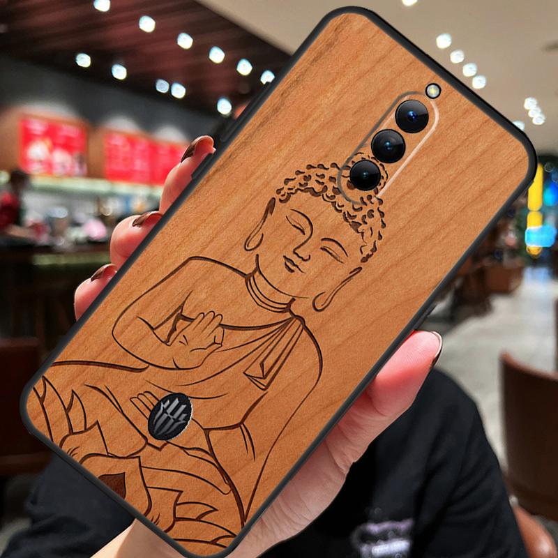 Buddha Jesus Guadalupe Wood Case For ZTE Nubia Red Magic 11 10 8 9 8S 9S 10S Pro Plus 10 Air 5G 6R 6 7 6S 7S Pro Cover
