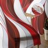 Abstrakte Farbverlaufslinie, Farbblock, rot, Chiffon, transparente Vorhänge für Wohnzimmer, Heimdekoration, Fenster, Voile-Tüll-Vorhang