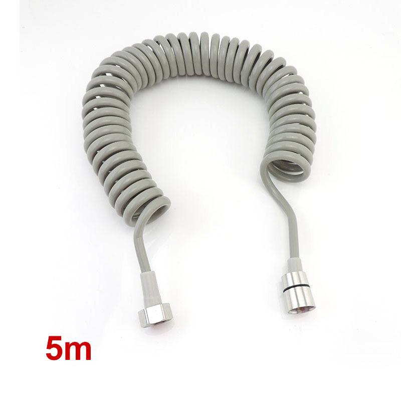 

2/3/5M гибкий душевой шланг универсальный пружинный удлинитель ручной распылитель трубный соединитель пружинная трубка ванная комната туалет биде аксессуары