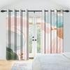 Minimalist Home Window Curtains Abstract Geometric Pattern Bedroom Hotel Living Room Kitchen Decor Windproof Curtain With Light Blocking Polyester