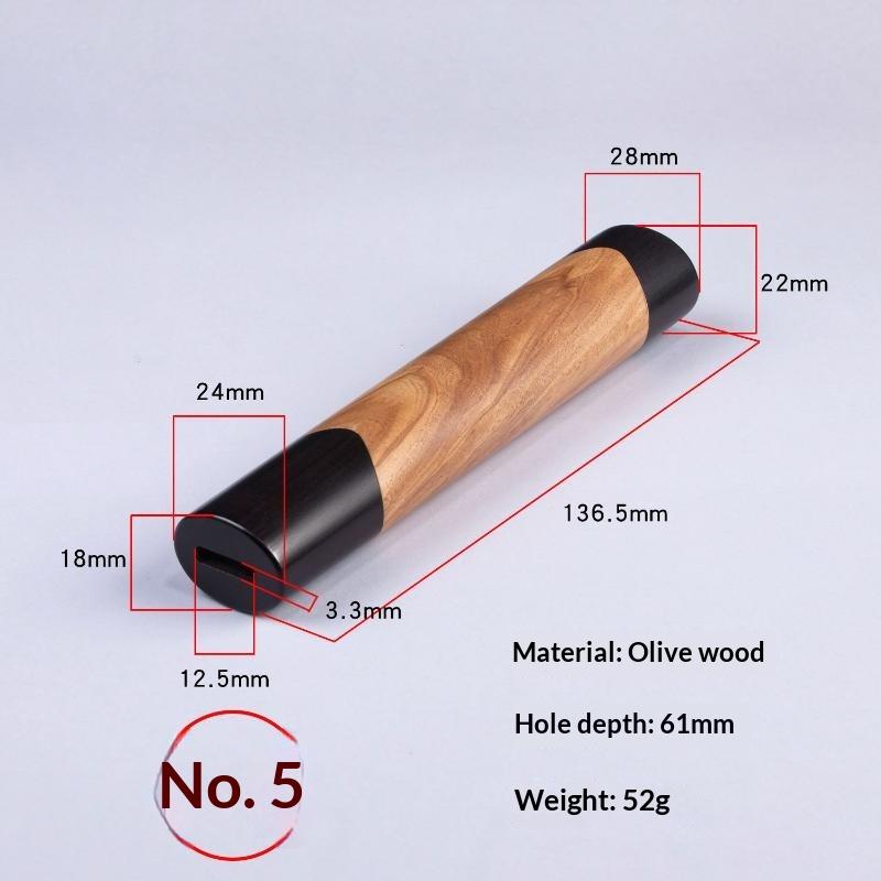 1 Piece Japanese Classic Octagonal For Diy Semi-Finished Handmade High Quality Wood Material Kitchen Knife Handle