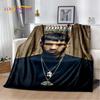 Free Anuel AA Rapper Hip Hop Soft Blanket,Soft Throw Blanket for Home Bedroom Bed Sofa Picnic Travel Cover Child Gift