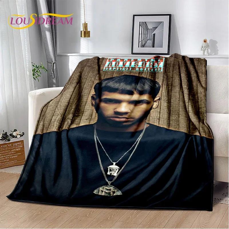 Free Anuel AA Rapper Hip Hop Soft Blanket,Soft Throw Blanket for Home Bedroom Bed Sofa Picnic Travel Cover Child Gift