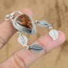 Sterling Silver Pear Golden Pietersite Gemstone Daughter Ethnic Birthday Pendant