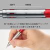 Pentel Mechanical Clear 10 PG-METAL350 Pencil, 0.5mm, Red, Pens, PG315-TB