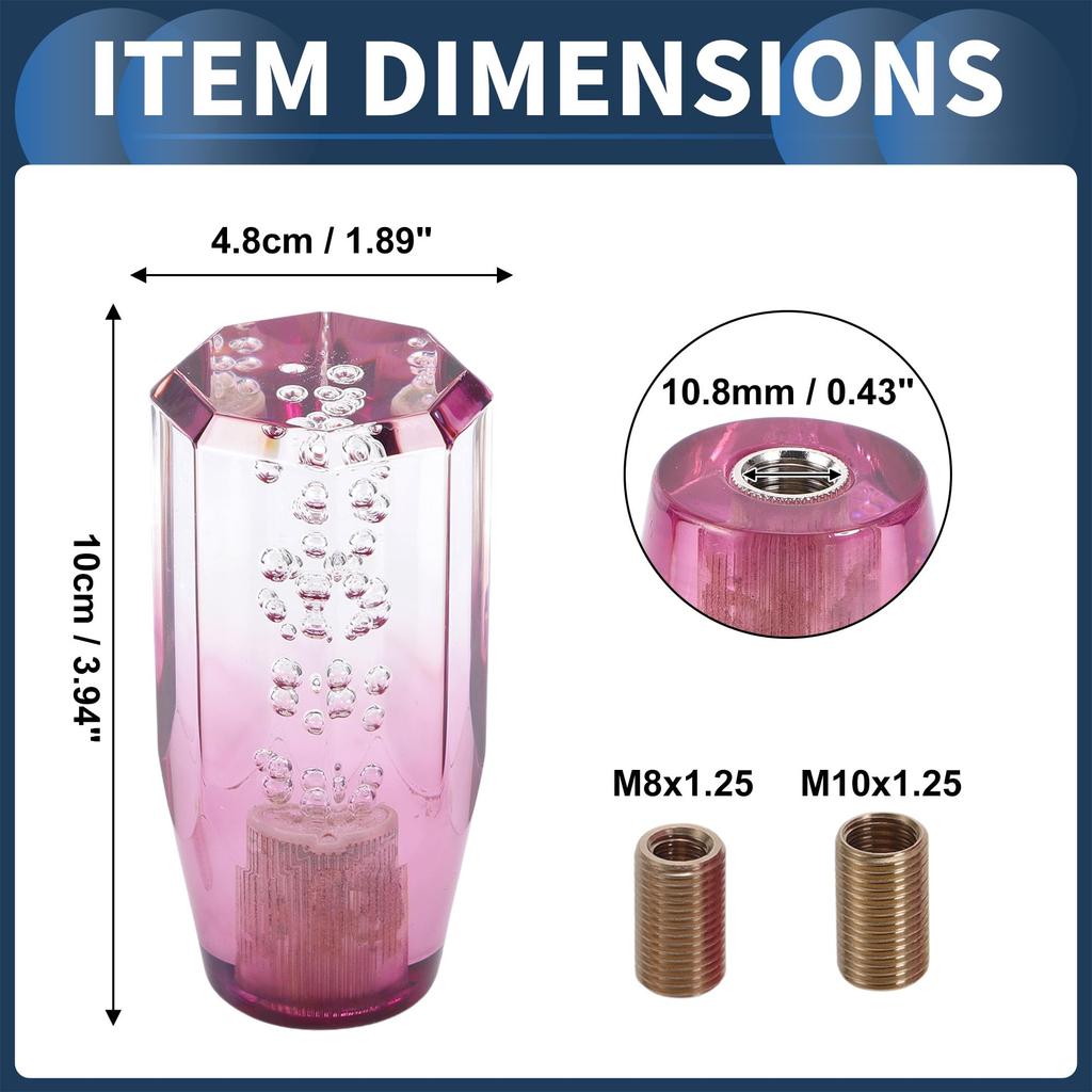 INFINAUTO Car Shift Knobs 10cm Universal Automatic and Manual Car Gear Shift Knob with