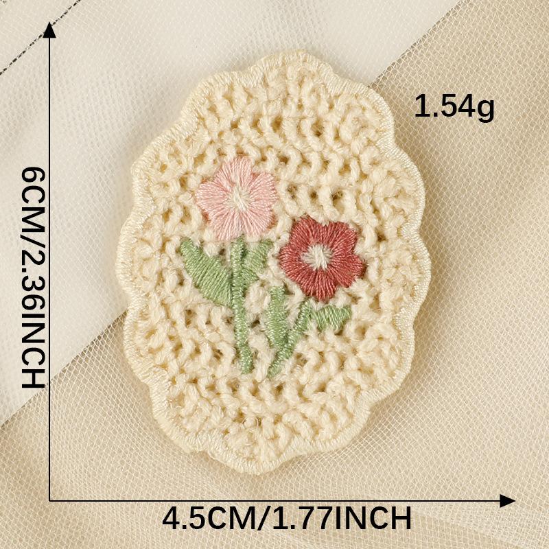 Computer Embroidery Label Hair Accessories Accessories Cherry Lace Embroidery Stickers Diy Patches Clothing Accessories Cloth Labels Cloth Stickers