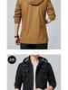2022 Autumn/Winter Men's Korean Style Mid-Length Cotton Trench Coat