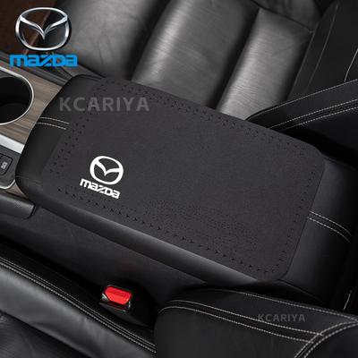 Car Armrest Cushion Storage Box Cover Pad Mat For 2 3 5 6 BL BM GJ CX3 CX4 CX5 CX-5 CX8 KE KF CX7 CX9 MX5 CX30 Accessories