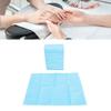 125 Pcs Disposable Nail Table Mat Soft Table Towel Waterproof Foldable Nail Tip Art Pad for Salon