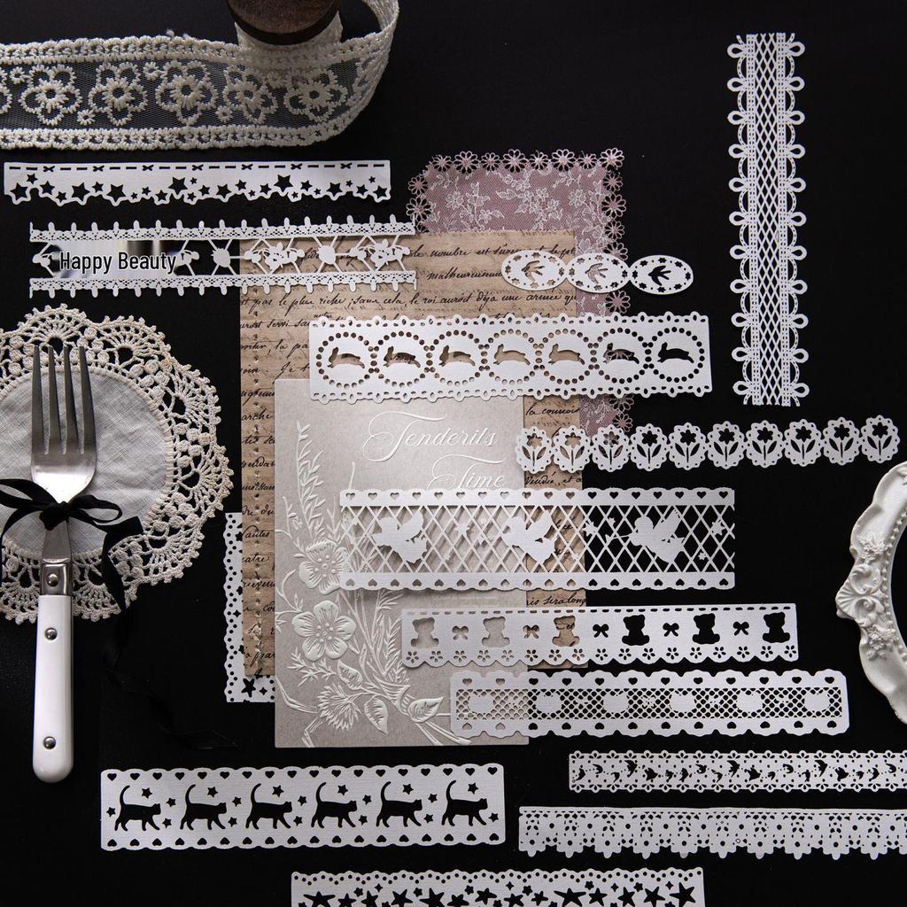Mò Mò Retro Lace Journal & DIY Decor Set